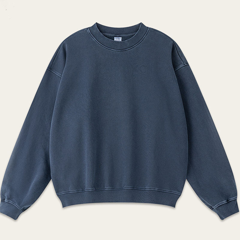 Round Neck Loose Long Sleeve Sweatshirt