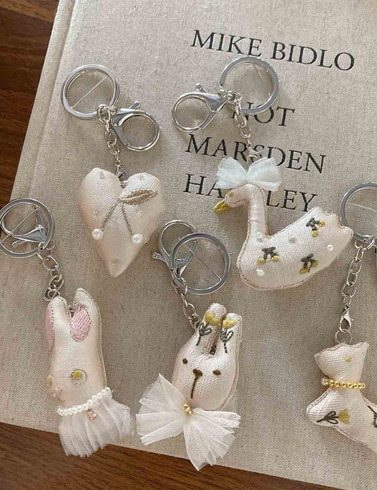 Cute Animal Simple Keychain Bag Charm