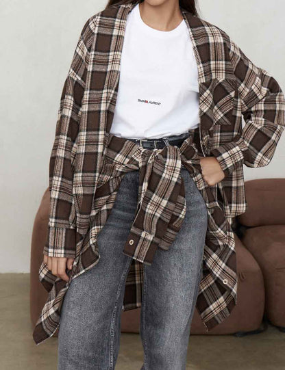 Casual Lapel Collar Long Sleeve Shirt