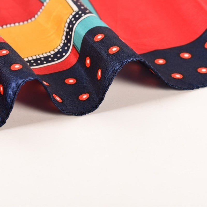 Fashion Printed Square Satin Head Scarf