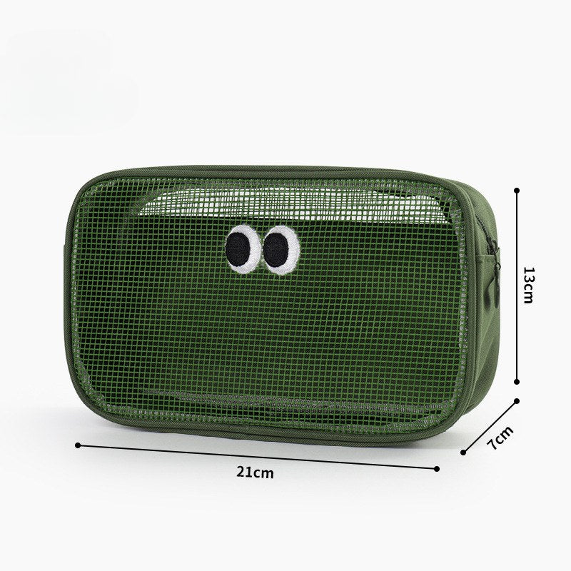 Cute Eyes Portable Mesh Cosmetic Bags
