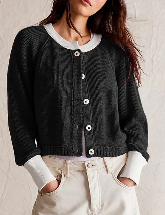 Black Knit Cardigan