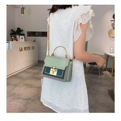 Muticolor Crossbody Chain Rhomboid Square Bag