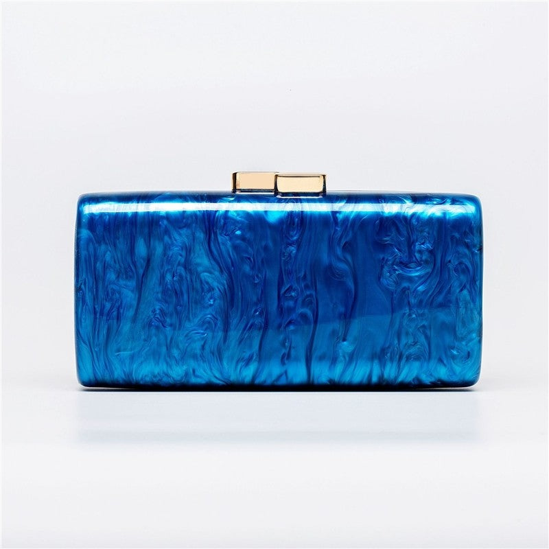 Trendy Acrylic Rectangular Evening Clutch