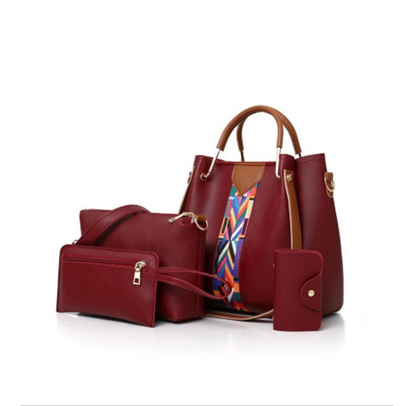 Fashion Four-Piece Mother Bag Handheld One Shoulder Messenger Bag