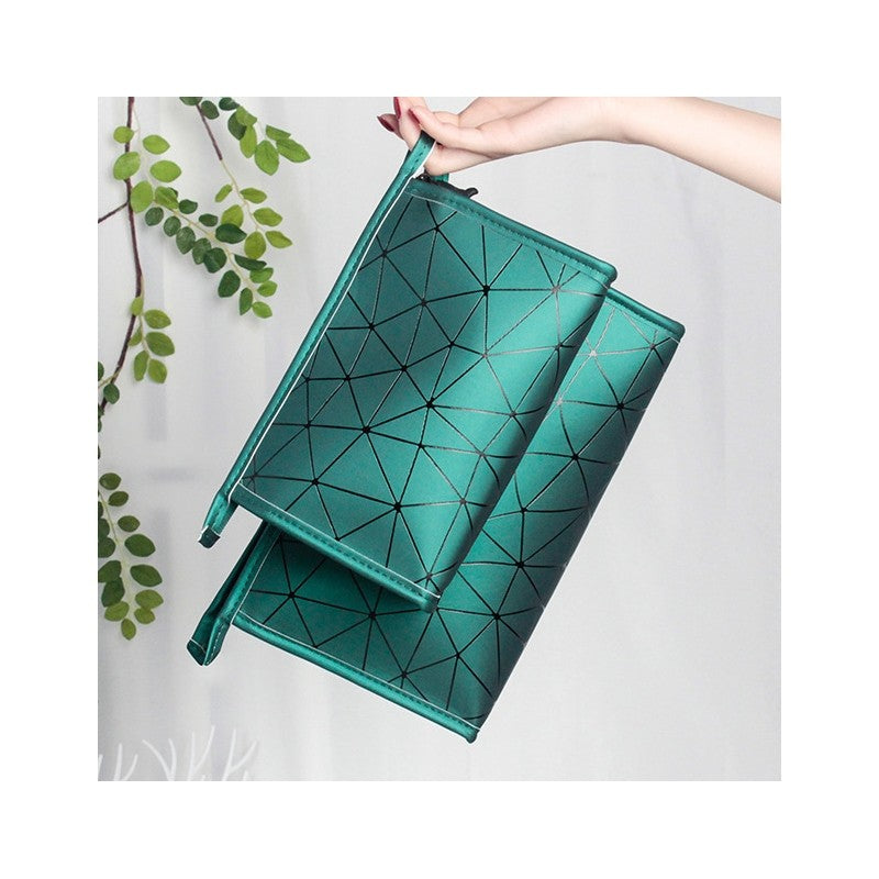 Waterproof Portable Geometric Cosmetic Bag
