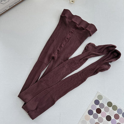 Simple Solid Color Thin Leggings
