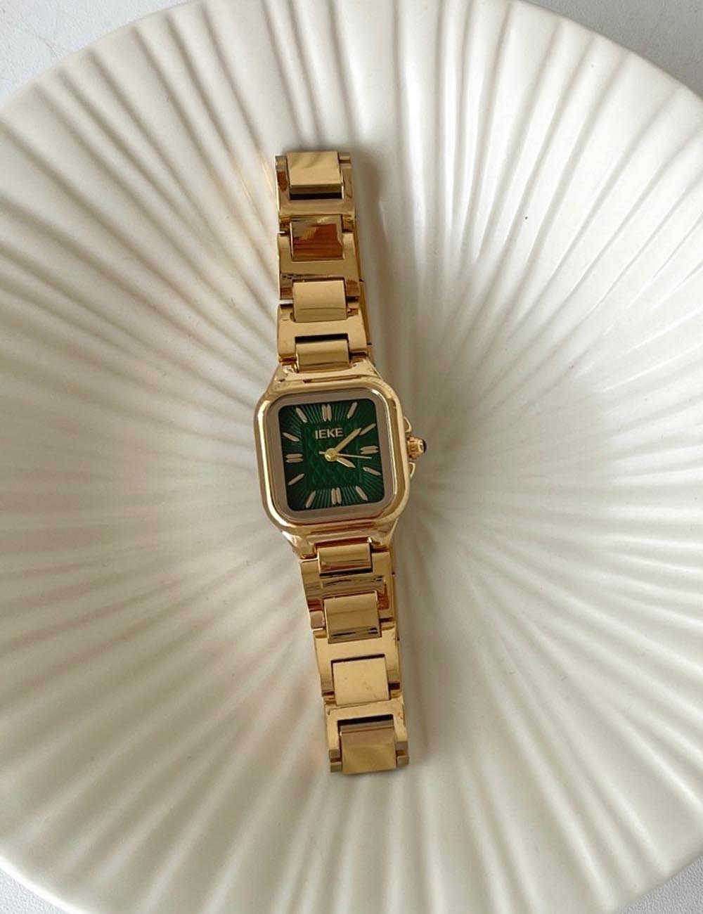 Trendy Square Dial Stainless Steel Bracelet Watch