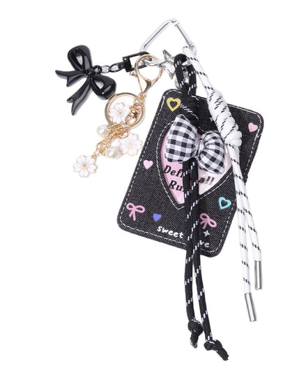 Card Picture Holder Rope Braided Bag Charm