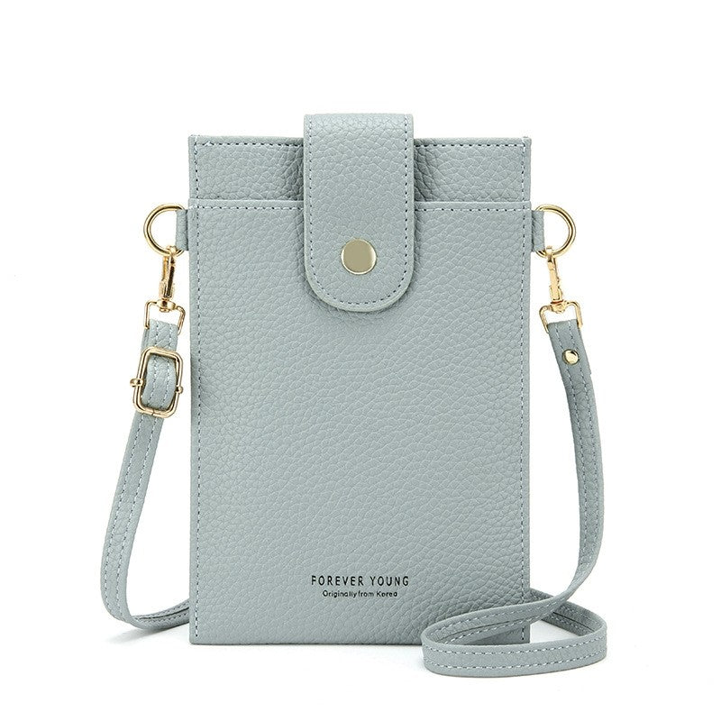 Solid Color Simple Crossbody Mobile Phone Bag