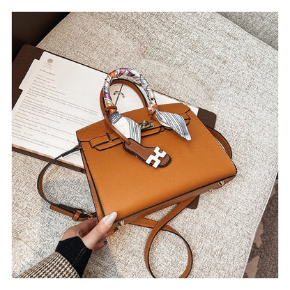 Muticolor Single-Shoulder Crossbody Square Kelly Bag