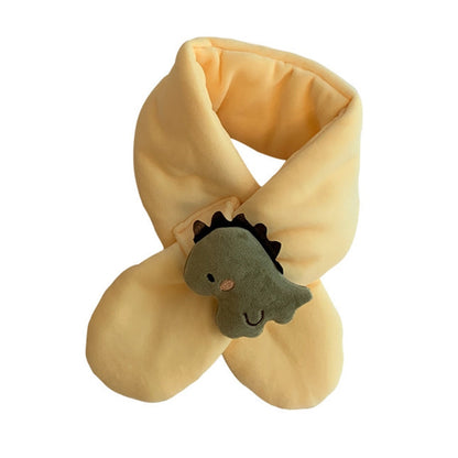 Baby Cute Cartoon Dinosaur Children Solid Color Scarf