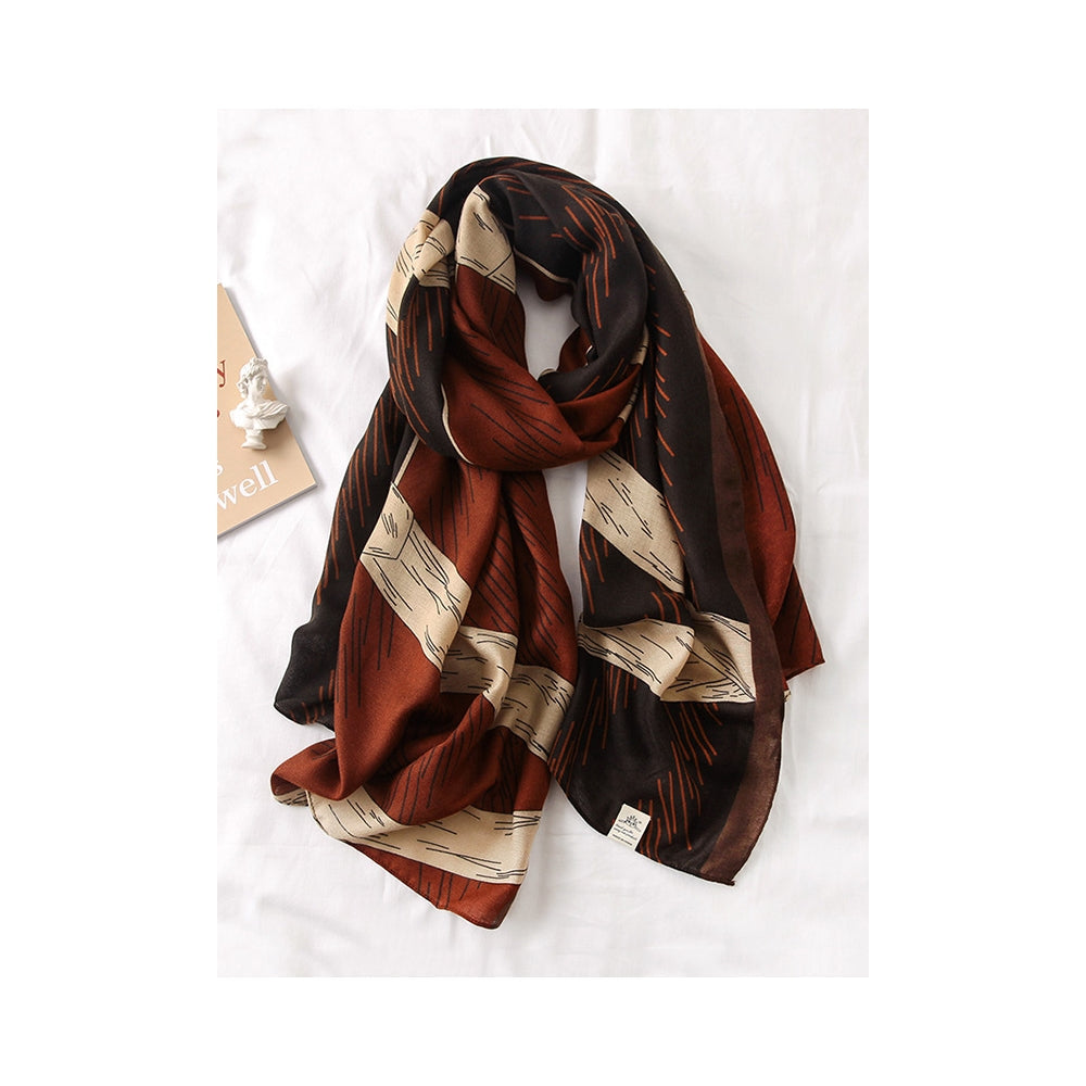 Plaid Stylish Sun-Proof Silk Scarf