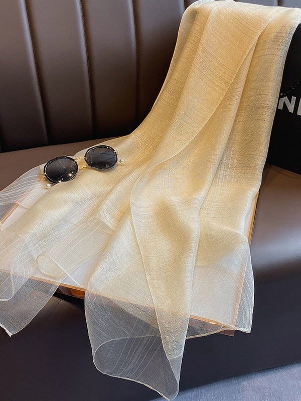 8 Colors Fashion Sunscreen Silk Scarf