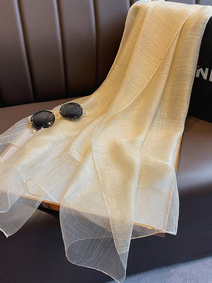8 Colors Fashion Sunscreen Silk Scarf
