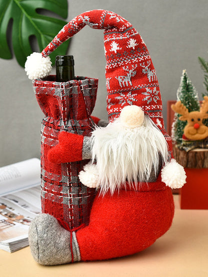 Christmas Decoration Wine Bags Doll