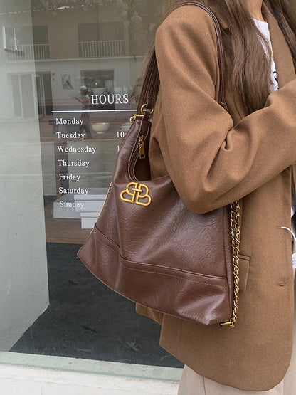 Chains Zipper Handbags