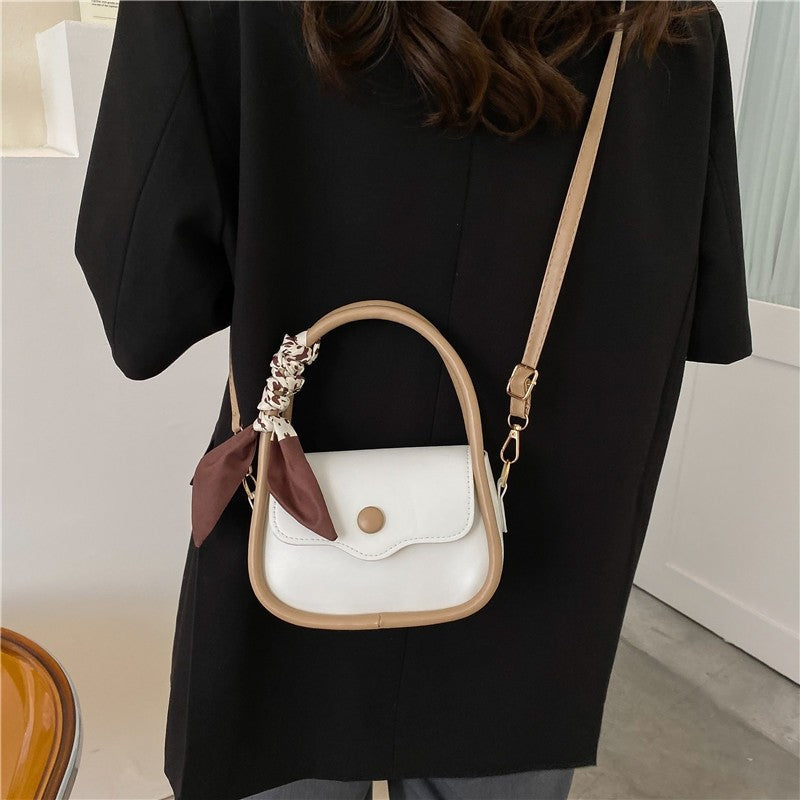 Solid Color Retro Mini Square Bag