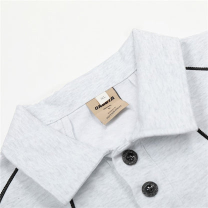 Color Block Foam Print Short Sleeve Tee