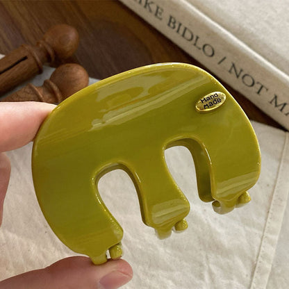 Simple Solid Color Small Hair Claw