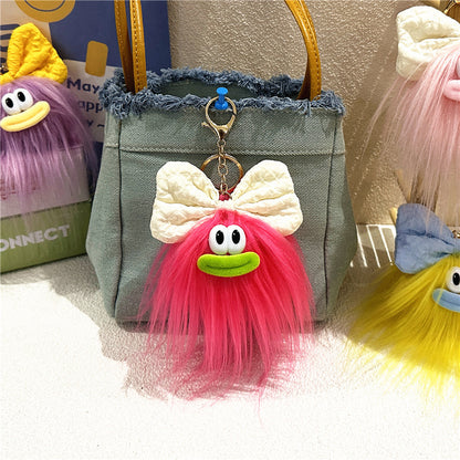 Cute Bow Doll Keychain Plush Cartoon Pendant