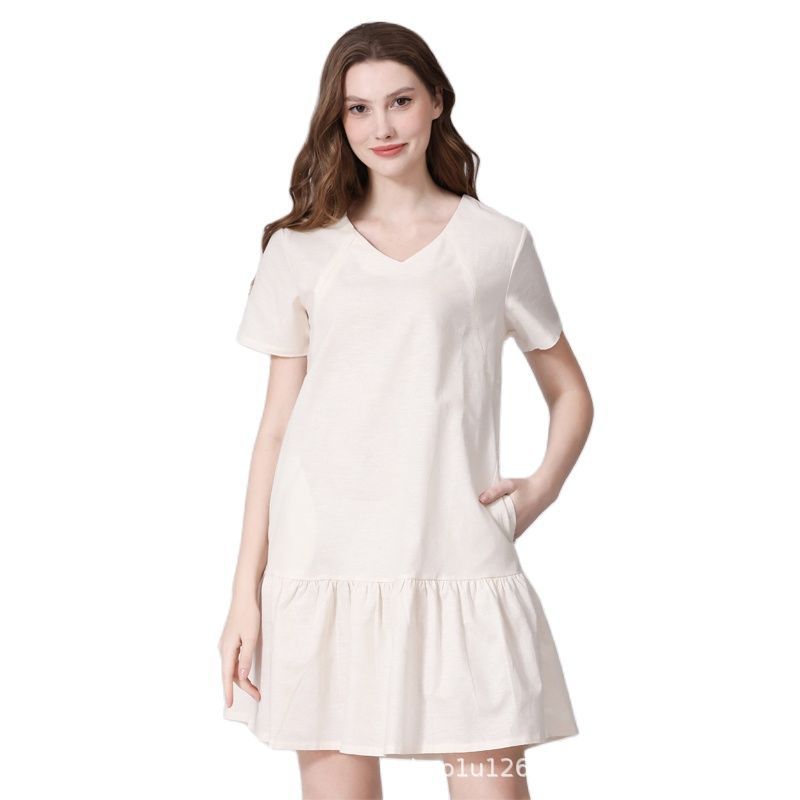 Summer Casual Nursing Dress for Pregnant Women
