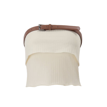 Women Fashion Sexy Knitted Belt Tube Top