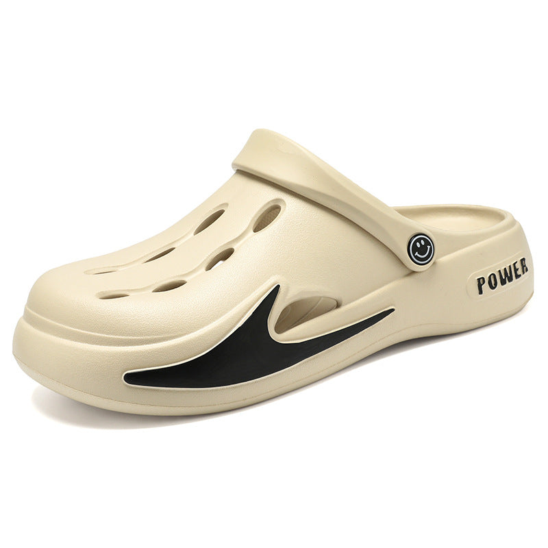 Zapatos casuales con suela gruesa y agujeros antideslizantes para mujer