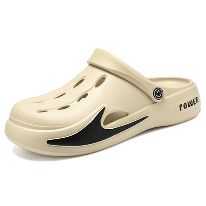 Zapatos casuales con suela gruesa y agujeros antideslizantes para mujer