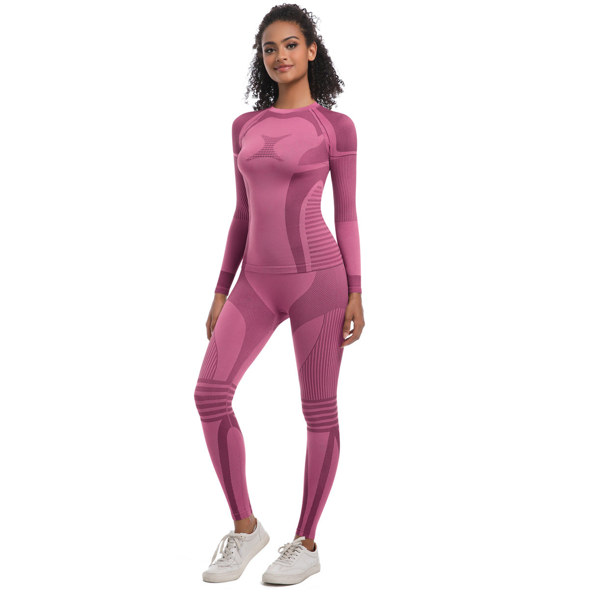 Women Yoga Color Contrast Cycling Running Set