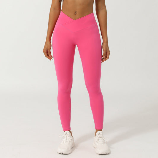 Women Yoga Solid Color Sports Leggings