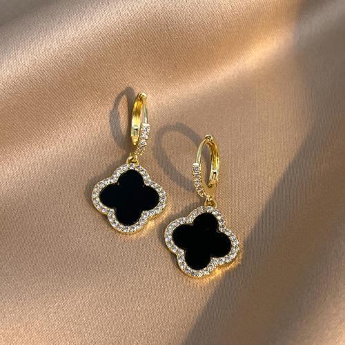 Women Simple Elegant Four-Leaf Clover Earrings