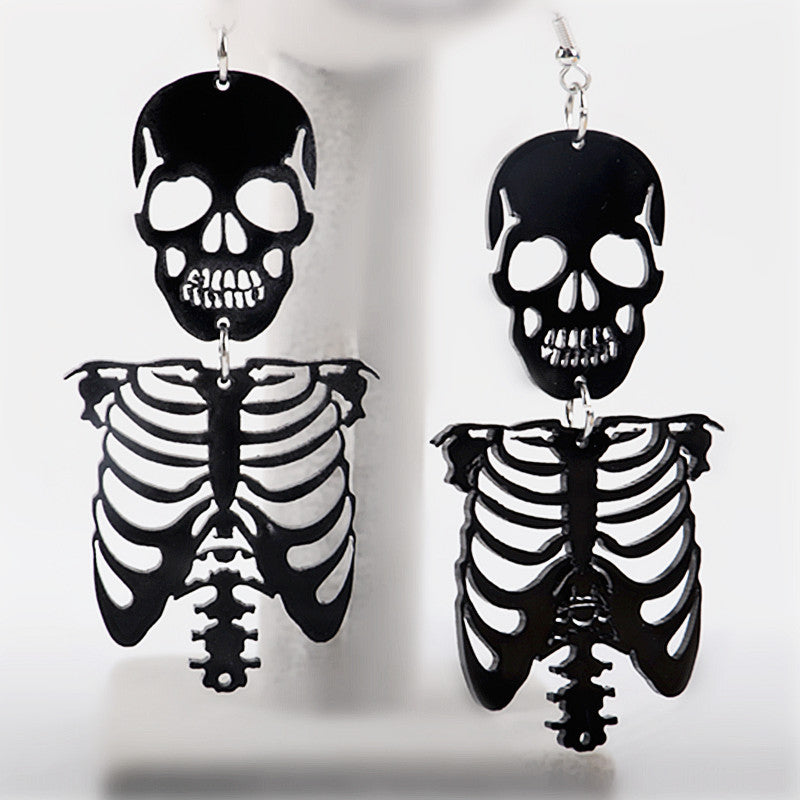 Gothic Halloween Exaggerated Creative Skull Earrings