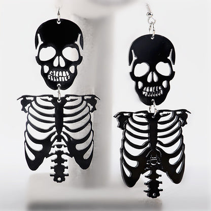 Gothic Halloween Exaggerated Creative Skull Earrings