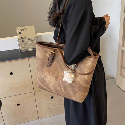 Women Fashion Casual Simple Large Capacity Tote Bag