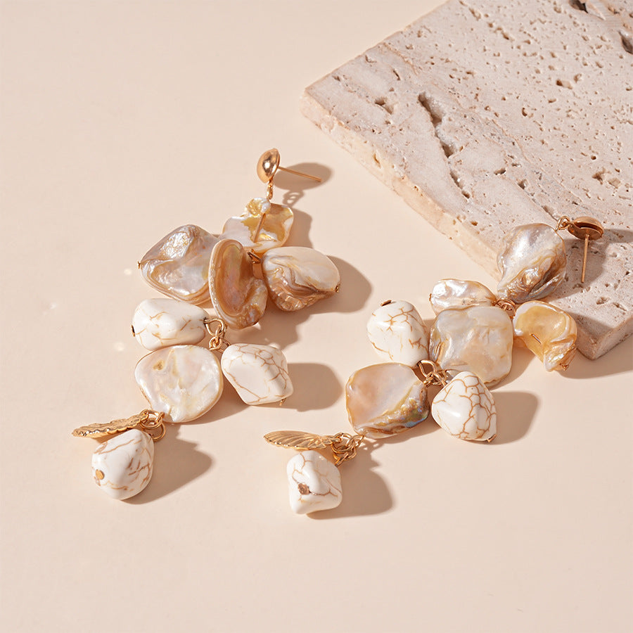Sea Wind Shell Starfish Sea Earrings