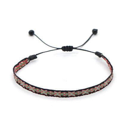 Bohemian Ethnic Ribbon Handwoven Bracelet