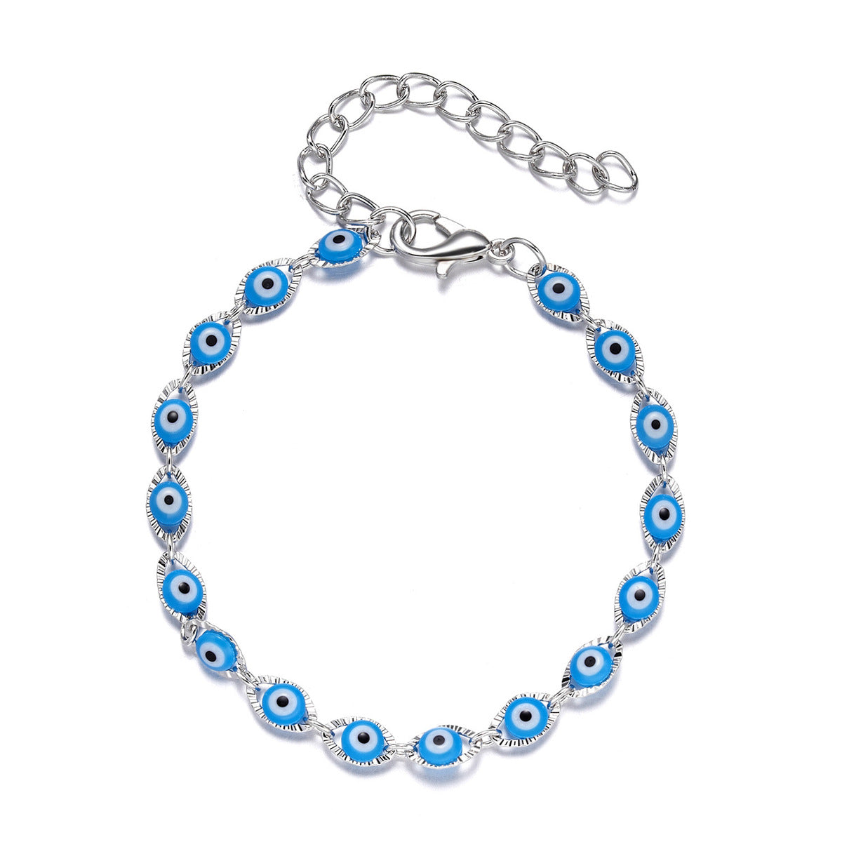 Women Fashion Casual Devil'S Eye Alloy Beads Bracelet