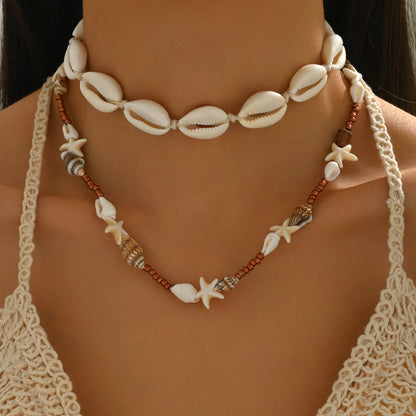 Bohemian Beach Holiday Shell Sea Necklace