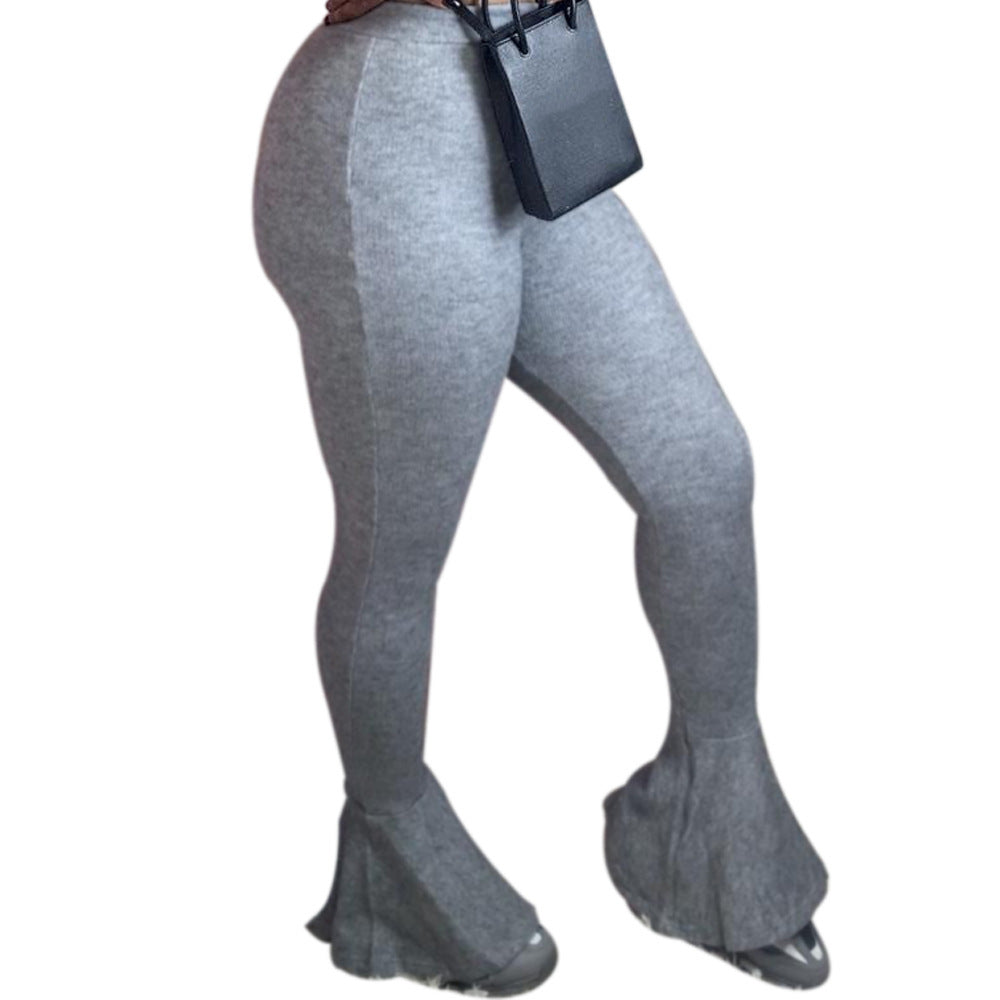 Women'S Simple Solid Color Flared Pants
