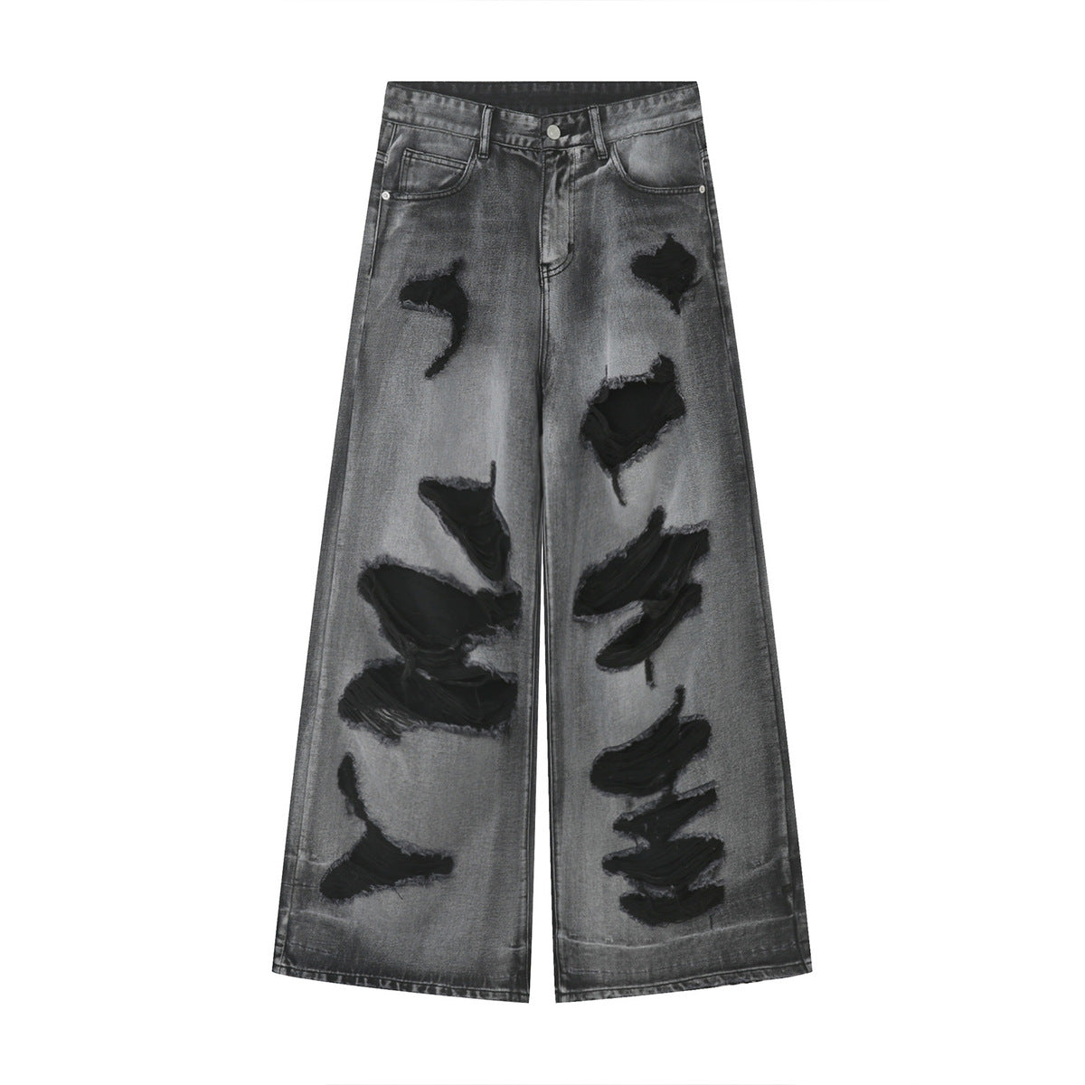 Jeans déchirés hip-hop pour hommes au style décontracté