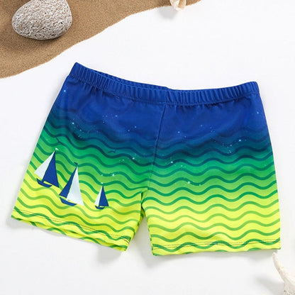 Bañador con estampado de olas para niños