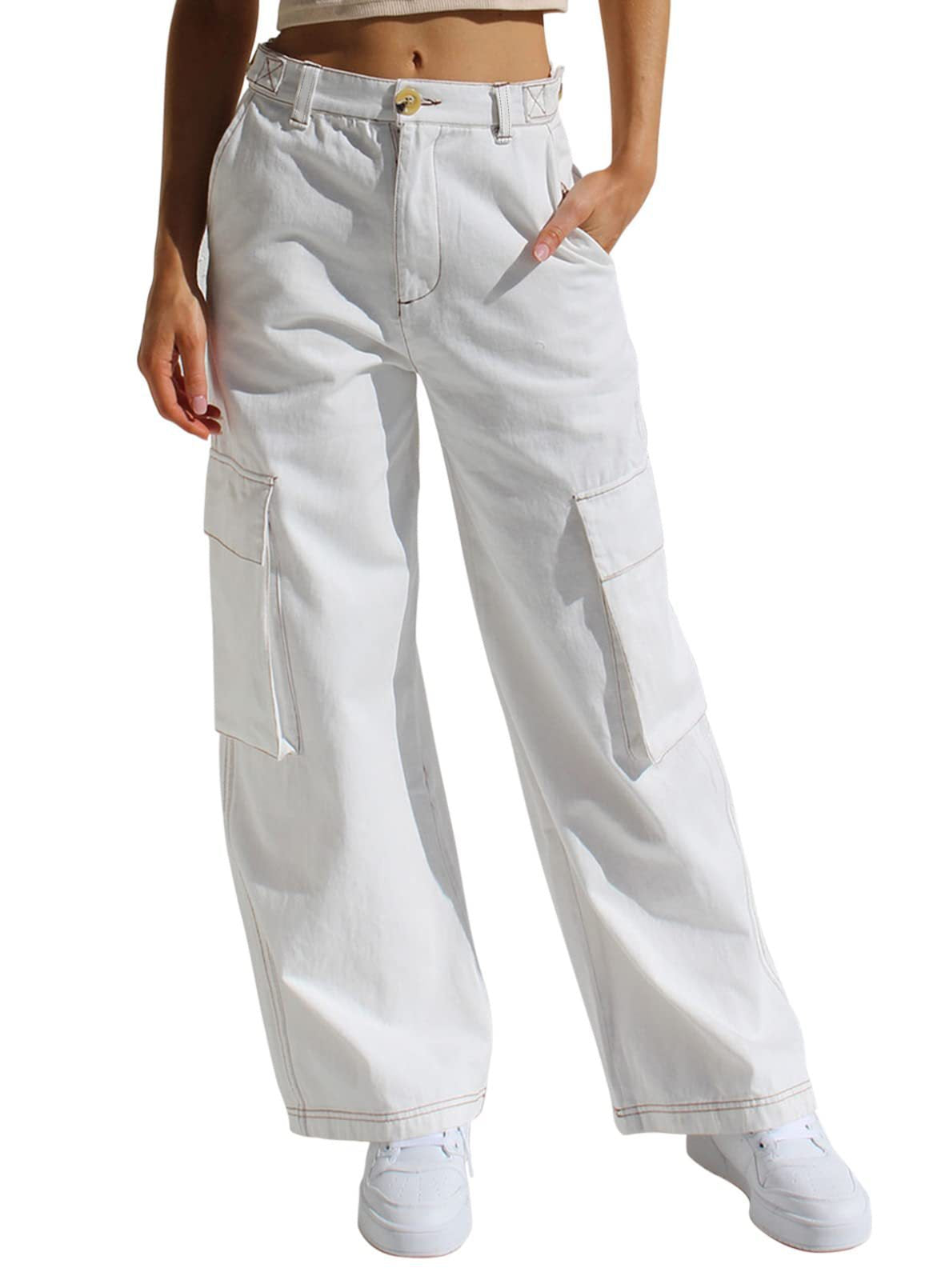 Women Multi-Pocket Casual Street Fashion Cargo Pants