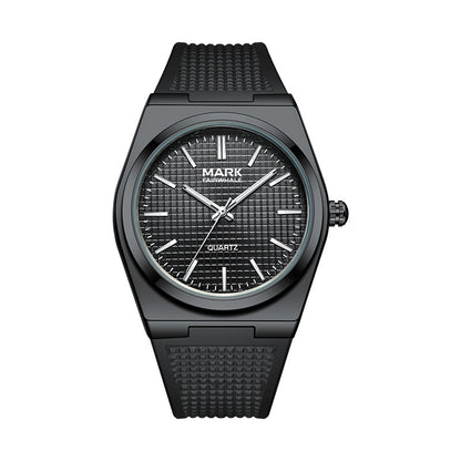 Men Casual Business Quartz Watch Waterproof Silicone Strap