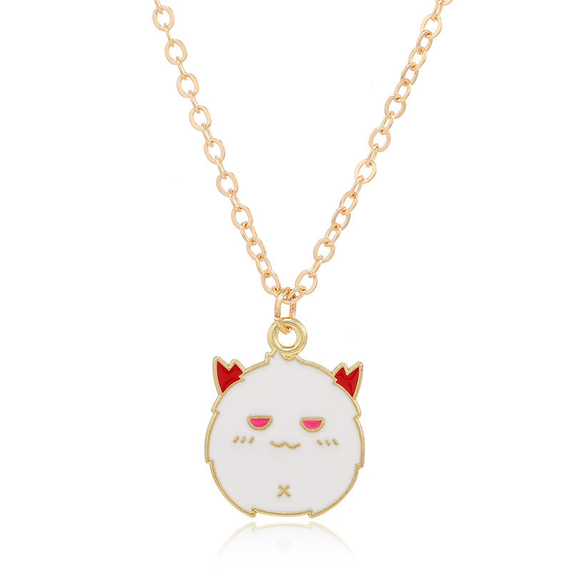 Halloween Women Cute Vintage Monster Necklace Pendant