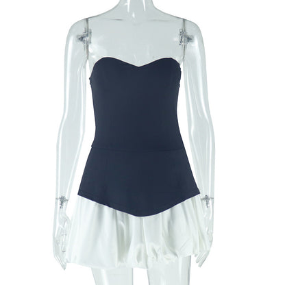 Robe tube à coutures tendance pour femme, manches longues