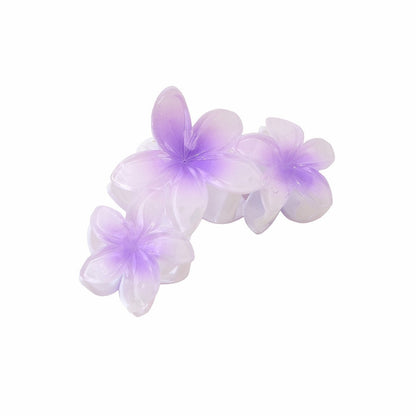 Pinza de agarre floral con degradado de playa para vacaciones