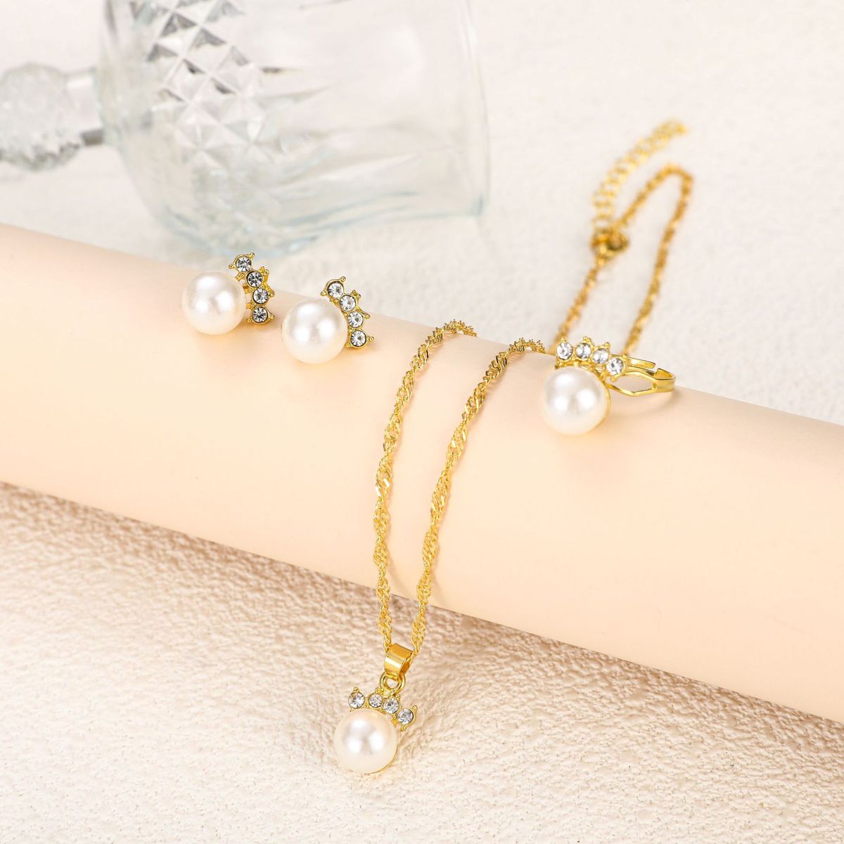 Women Fashion Imitation Pearl Jewelry Set