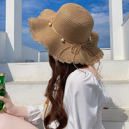 Beach Holiday Straw Sun Hat Small Dome Style