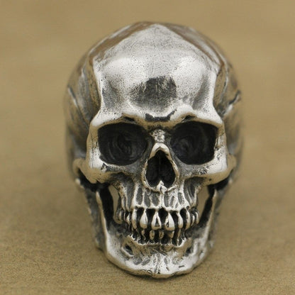 Anillo de cabeza de fantasma de calavera de aleación vintage de Halloween